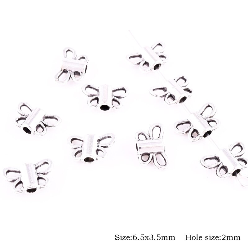 Antique Tibetan Silver Loose Metal Beads Spacer for Jewelry Making for Man Women Bracelet Necklace Earrings: 13(30pcs)