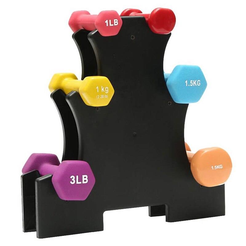 Gym håndvægt rack håndvægte rack fitness vægt husholdning opbevaring fast kombination håndvægt holder gym sport øvelse accessori