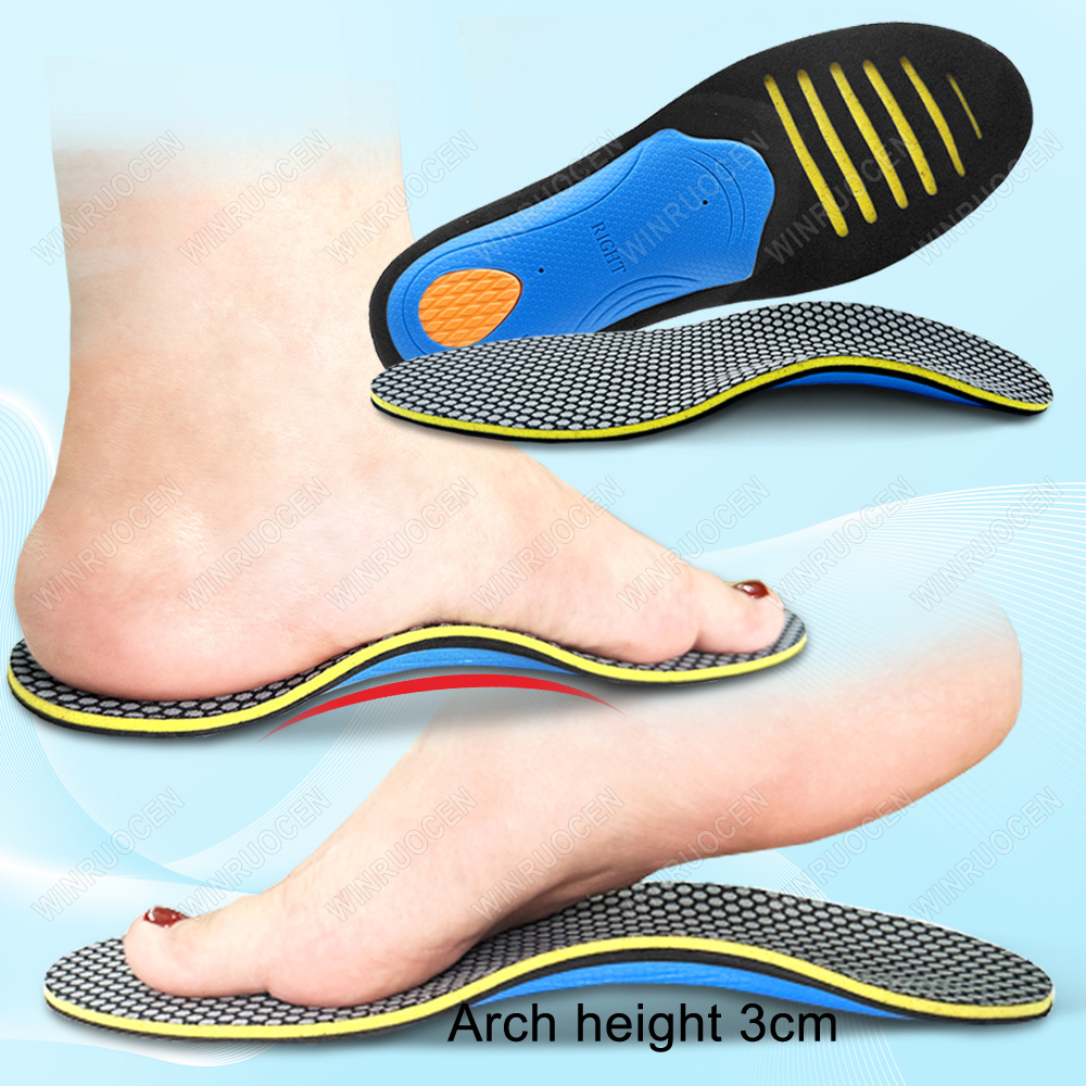 EVA Orthopedische Inlegzolen voor Mannen Vrouwen Platte Voetverzorging Steunzool Fasciitis Plantaris Relief Gezondheid Schoen Insert Pads WINRUOCEN