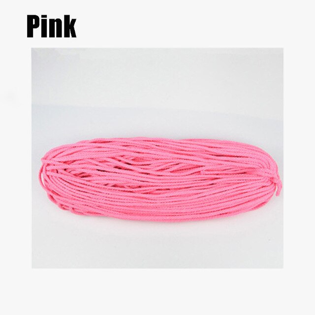 5mm*100 yards färgglad vit bomullssnöre naturlig beige tvinnad sladd rep hantverk makramesnöre gör-det-själv hemdekorationsmaterial: Rosa
