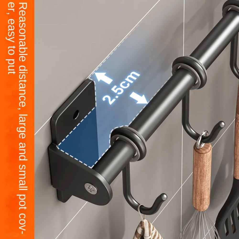 Keuken Haak Rek Rvs Muur Planken Opberggerei Houder Keuken Accessoires Organizer Muur Opbergrek Geen Punch