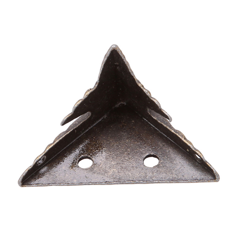 4 Stk/set Antieke Hoekbeschermer Messing Sieraden Kist Houten Kist Decoratieve Voeten Been Metalen Hoek Beschermer Hardware Beugel