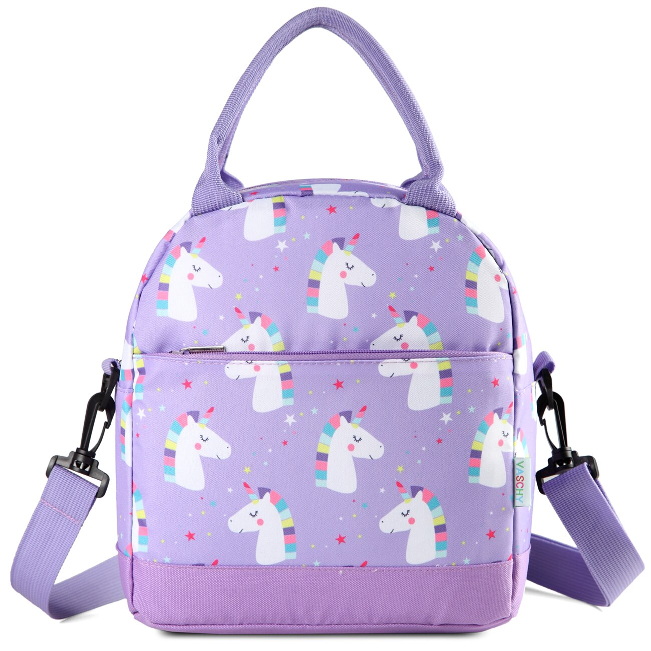 VASCHY – sac à Lunch léger et isolé, fourre-tout pour enfants, garçons et filles, école, garderie, maternelle, boîte à Lunch: Purple Unicorn