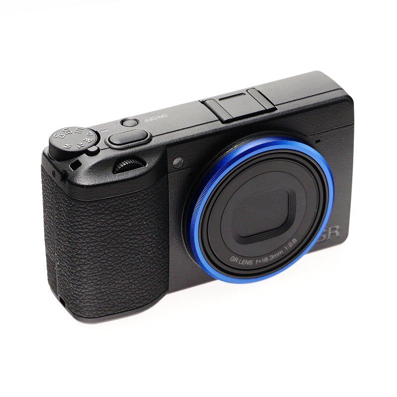Bague d'objectif bleue d'origine uniquement pour Ricoh GR3/GRIII