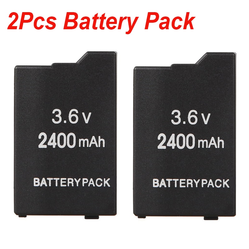 2 Stks/set 2400Mah Gamepad Batterij Voor Sony Playstation PSP2000 PSP3000 Batterij Psp 2000 Psp 3000 Batterijen Bateria
