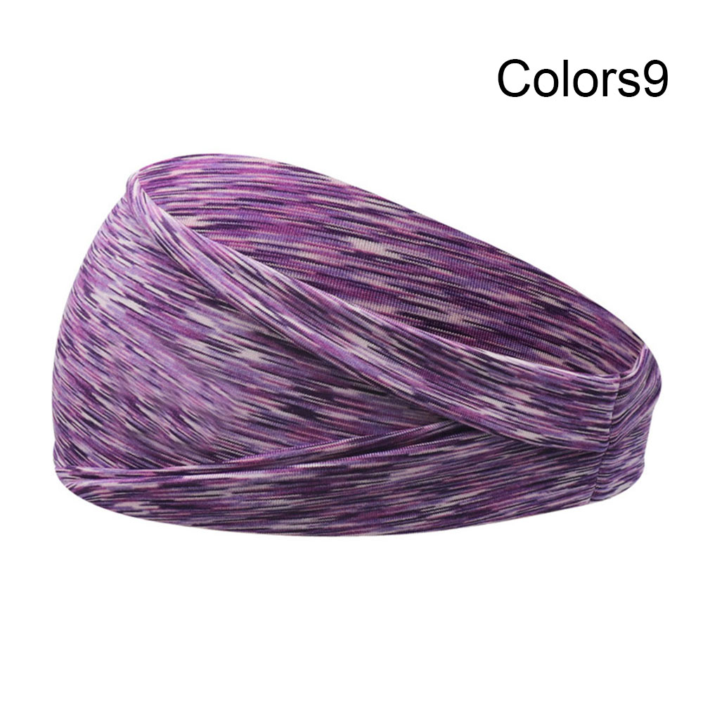 Absorberende Zweet Haarbanden Elastische Sport Haarbanden Head Band Yoga Hoofdbanden Hoofddeksels Headwrap Sport Haaraccessoires: --Colors9