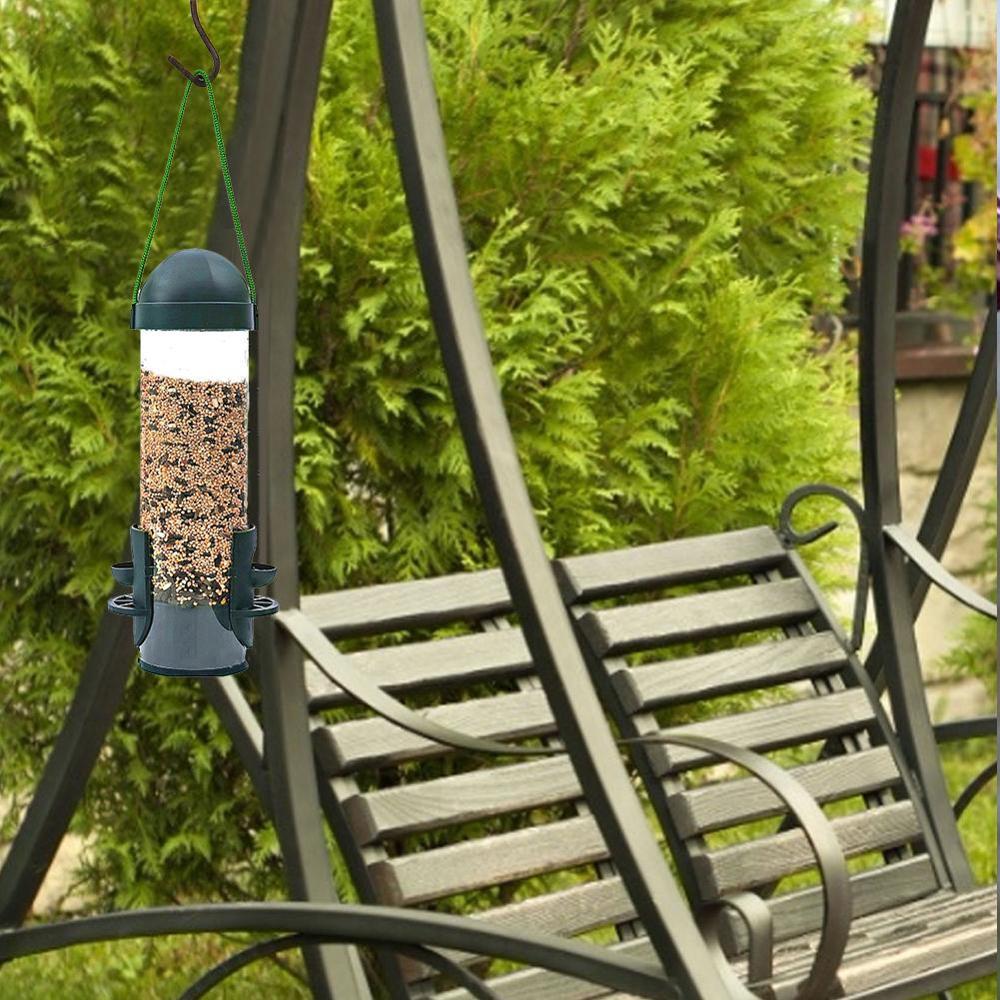 Bird Feeders Feed Station Hanging Garden Birds Food Feeders Outdoor Plastic Pet Feeder Tree Garden Decoration