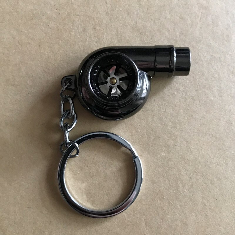 Turbo Keychain Auto Turbolader Schlüsselring Mini Schlüsselring Aktivität freundlicher Schmuckstücke Auto schlüsselring Auto keychain Auto Styling: Schwarz
