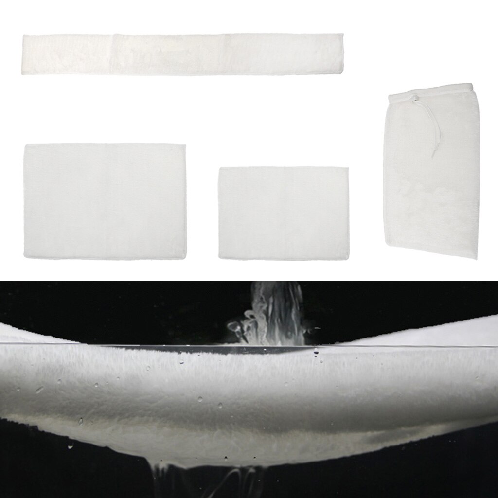 Mikrofiber akvarietank akvarium marine sump filtrering sokpose & filter tæppe tæppe , 4 typer