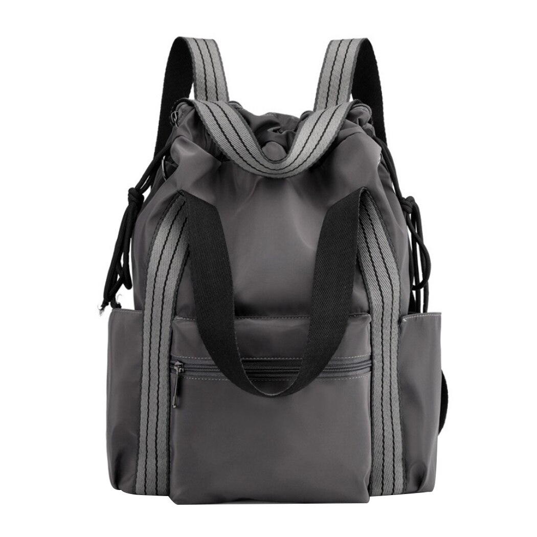 Di modo Mummia Zaini Grande Capacità Pannolino Borsa A Tracolla In Nylon Zaino Da Viaggio Donna Fashion Borse da Scuola: GRAY