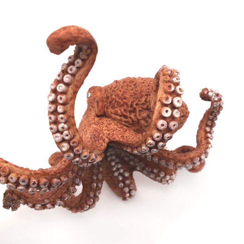 Realista pulpo mar vida modelo sólido plástico figura océano decoraciones R7RB