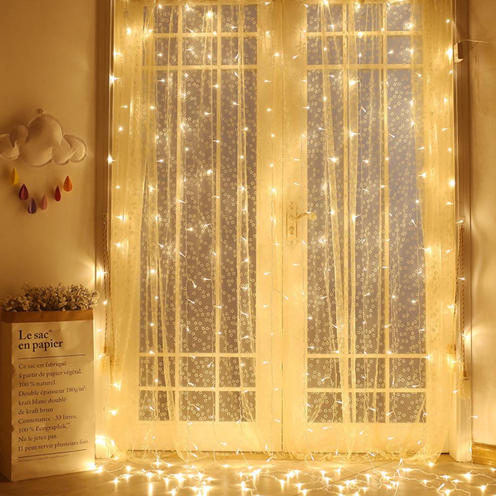 110V 220V extérieur éclairage rideau guirlande mur LED lampes de mariage fête jardin chaîne décoration de la maison fée lumière