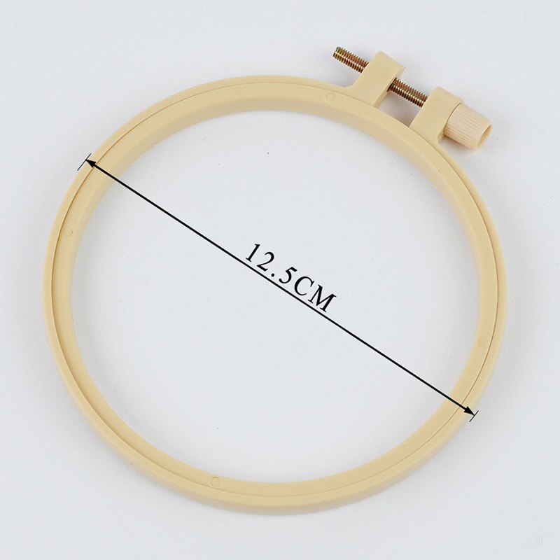 Anneaux en bois réglables, cadre de Tambour, cerceaux de broderie en bambou/métal, fournitures de broderie, Portable, 1 pièce: 12.5cm