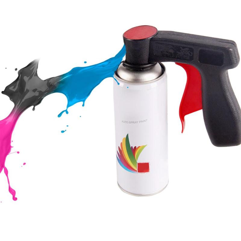 Spray Adaptor Paint Care Aerosol Spray Gun Handle with Full Grip Trigger Locking Collar Car Maintenance
