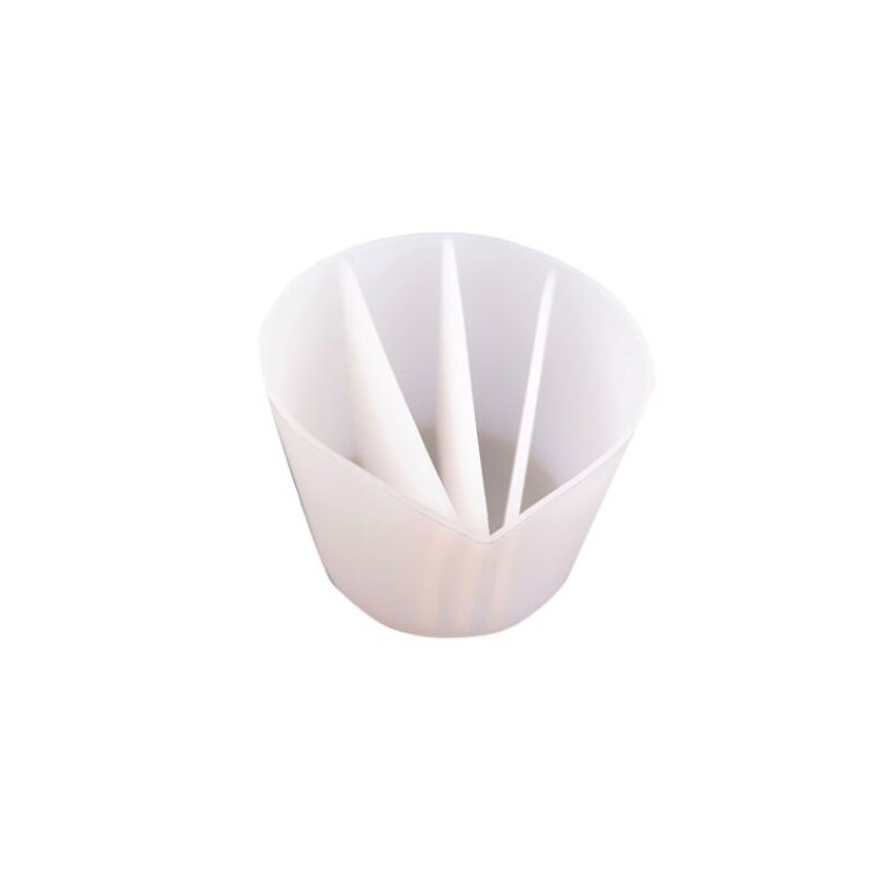 Clear Silicone Epoxy Resin Mixing Cups Distribution Measuring Cup DIY Epoxy Resin Tools for Jewelry Making Hobby Craft: 4 holes White