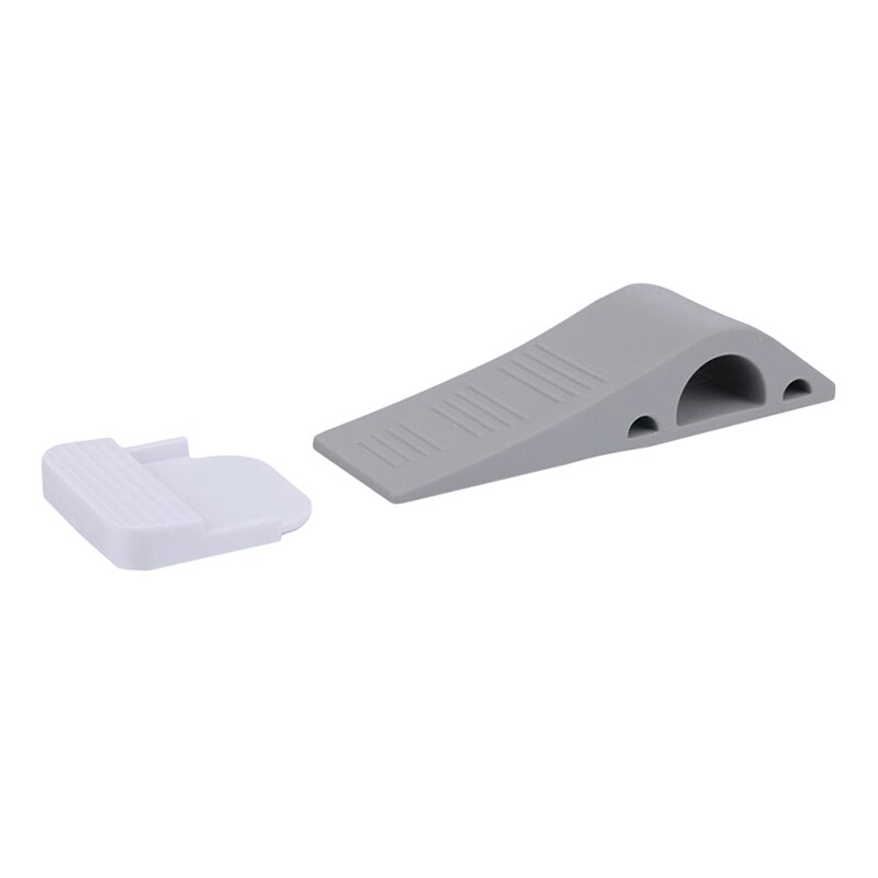 Cuña para puertas en forma de TPR, Tope de puerta antideslizante negro, amortiguadores de puerta para oficina, hogar, bebé, Tope de puerta de suelo seguro