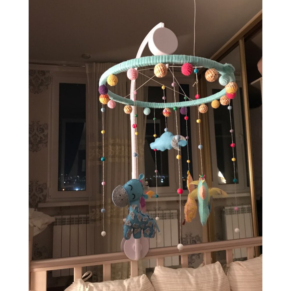 Baby spielzeug Weiß Rasseln Halterung Set Krippe Mobile Bett Glocke Spielzeug Halter Arm Wind-up Musik Box Rack Klammern wind-up Musik Box