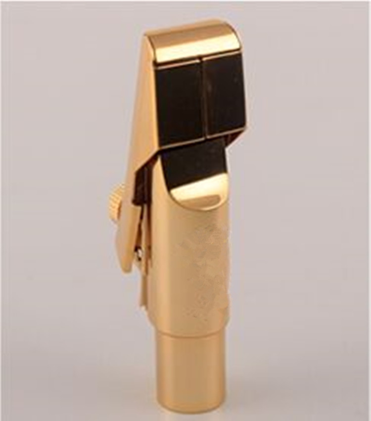 Oro -chapados en oro de 24K de la boquilla de Metal alto saxofón/saxofón tenor/Saxofón Soprano 5. 9 Número nave