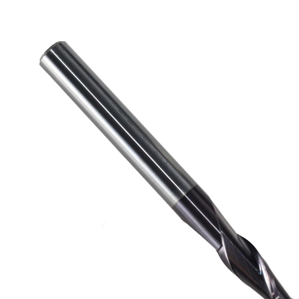 Fresa de tungstênio revestida, fresa de metal com revestimento de carboneto sólido, 1 peça fresa final,