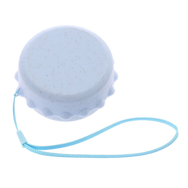 Mini Collapsible Folding Cup Portable Straw Wheat Plastic Telescopic Drinking Convenient Travel Office Coffee Tea Cups Camping: Blue