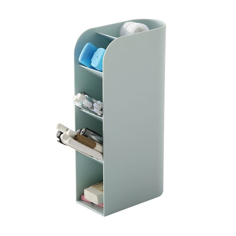 Kawaii Large Capacity Desktop Pen Holder Pencil Makeup Storage Box Organizer Stand Case School Office Supplies