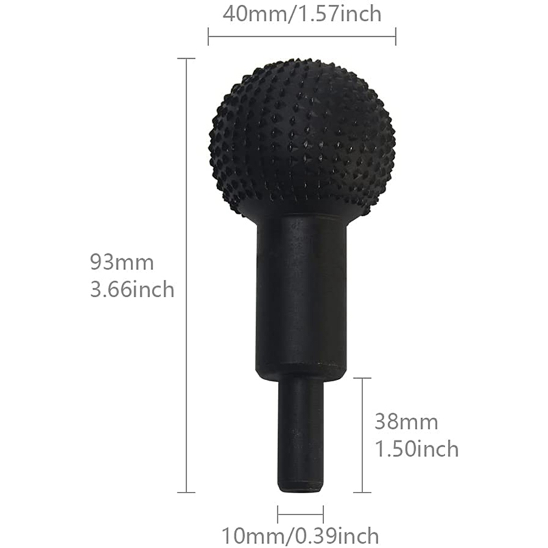 extrem Kugel Dreh Grat rotierend Schleifen Kopf Grat Hartmetall Grat Ball rotierend Grat Holz Carving Schleifen Kopf (40Mm)