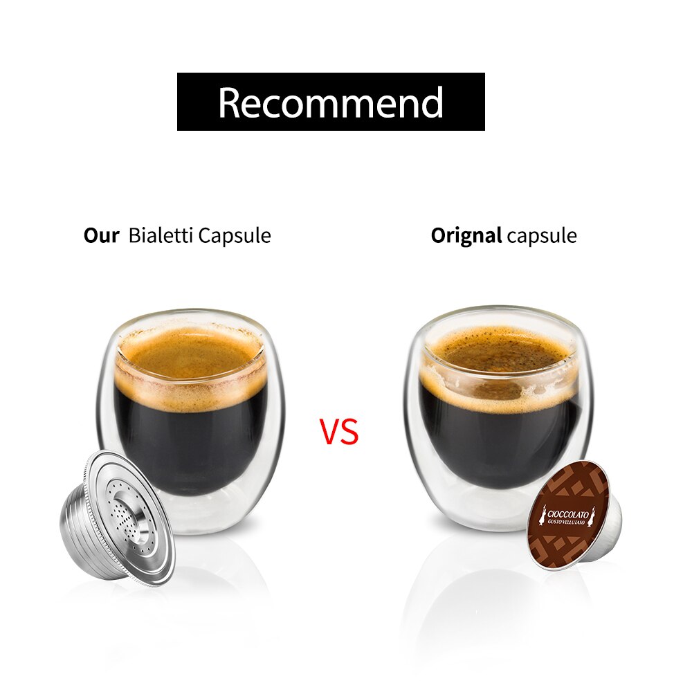 Icafilas Rvs Reusalbe Koffie Cpaule Pakking &amp; Filter Espresso Voor Bialetti Opera Macchina Coffeeware Capsulas
