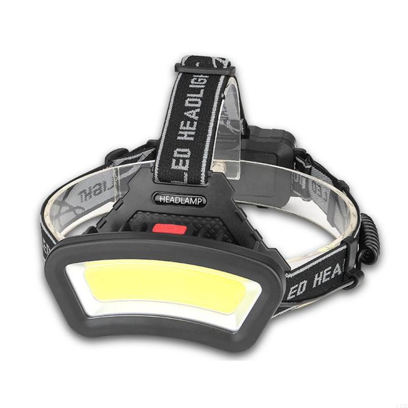 Cob Headlight Led Headtorch Flashlight Headlamp Waterproof Safe Camping Cycling: Default Title