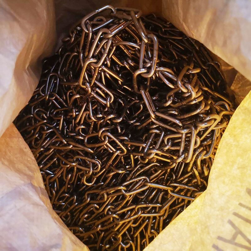 Ordinary 304 Stainless Steel 4mm Diameter 5 Meters Long Link Chain Lifting Chain Industry Welded Binding Chain