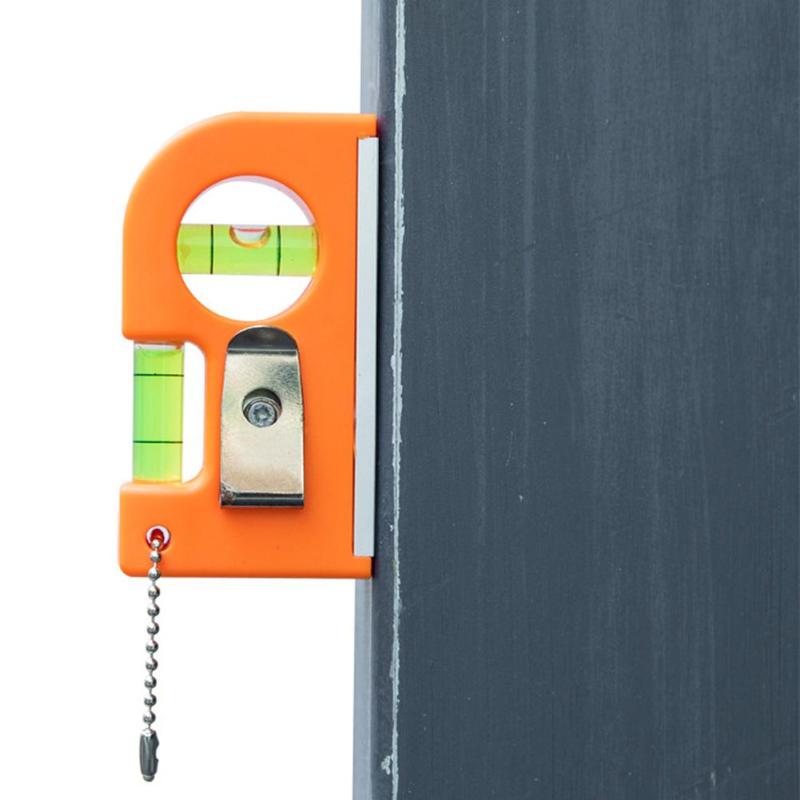 Mini poche niveau outil porte-clés niveau outils de travail du bois machines niveleur métal crochets et chaînes fort et léger