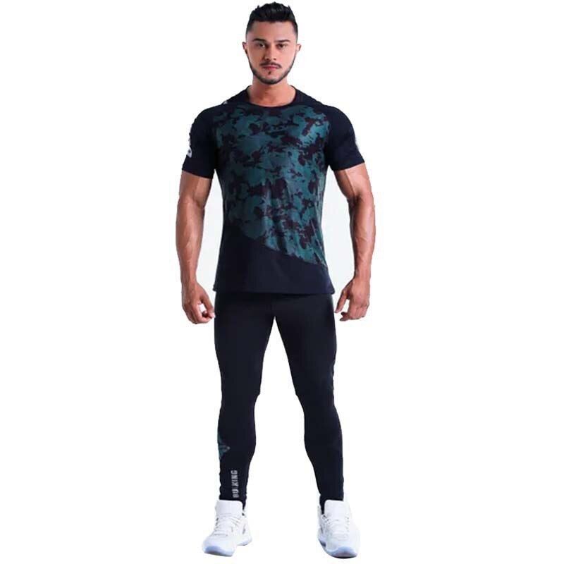 Gadtom Ensemble Sportif à Séchage Rapide Pour Hommes à Manches Courtes 2 Pieces 12717493