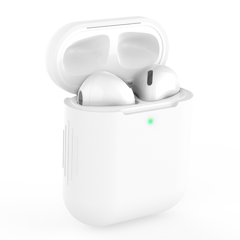 Soft Silicone Case Earphones for Apple Airpods case Bluetooth Wireless Earphone Protective Cover Box for Air Pods Ear Pods Bag: 14 Transparent