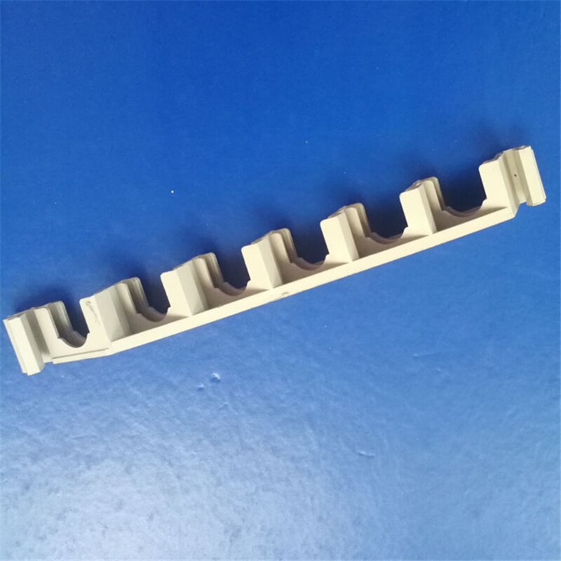 100pcs 6 port fiber adapters holder white ABS 6 position strip for SC LC FC ST optical coupler plastic ftth 159*16*17.5mm ELINK