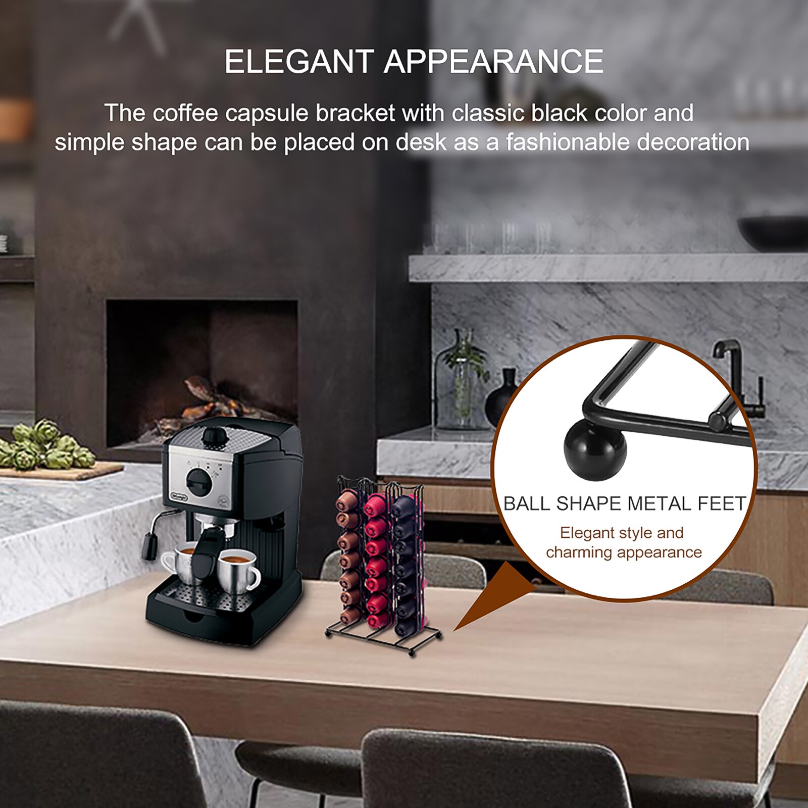 40 Pods Automatic Coffee Machine Small Home Drip Coffee Maker American Espresso Machine Cappuccino Home Coffee Machine