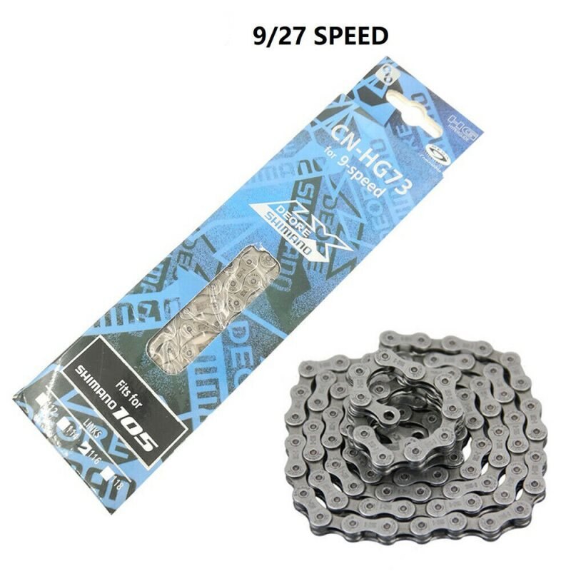 Ultra-light Bicycle Chain HG73 9 Speed Bicycle Chain 116 Links Mountain Road Bicycle MTB Chain Replacement Parts