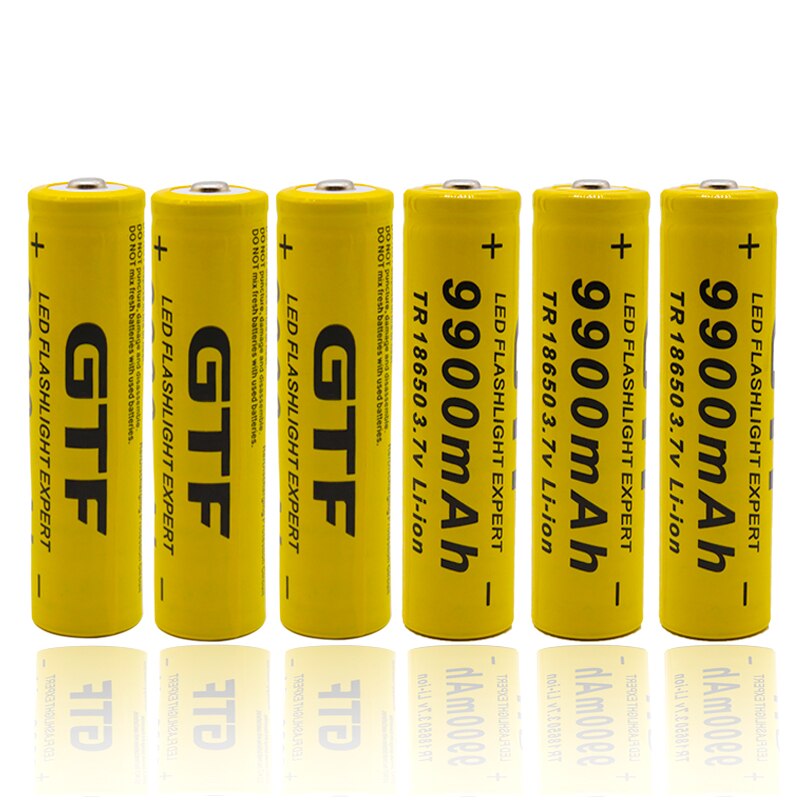 2-20 Pcs 3.7V 9900Mah 18650 Batterij Oplaadbare Lithium Ion Batterij Voor Led Zaklamp Batterijen