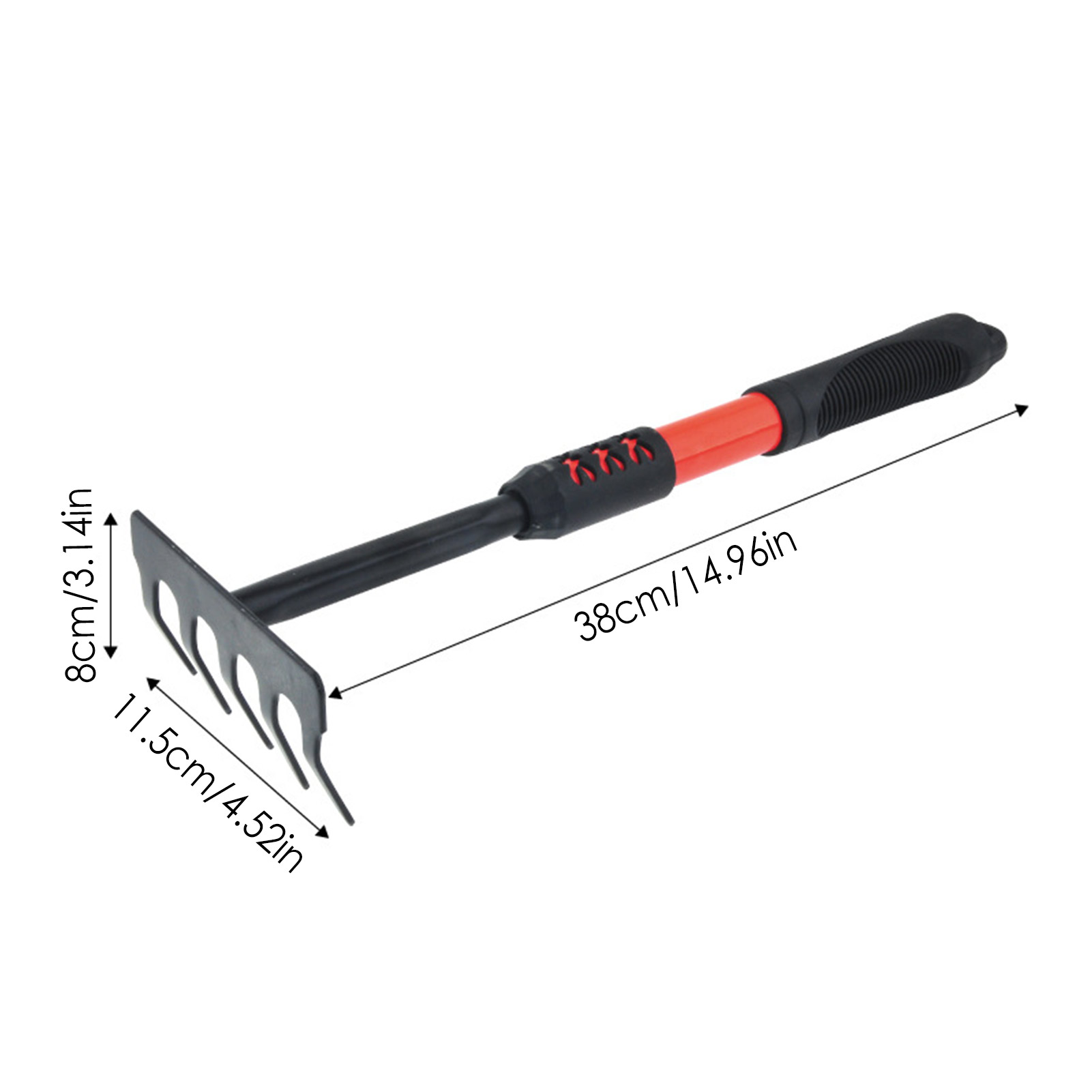 Garden Tool Collection Heavy Duty Garden Trowels Five-tooth Rake Ual-purpose Hoe For Plants Transplanting Weeding: B