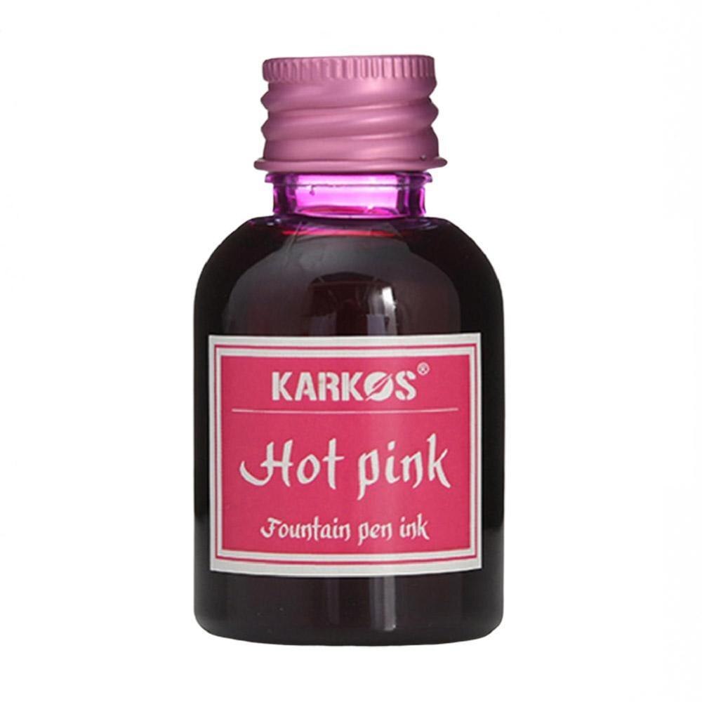Pure Colorful 30ml Fountain Pen Ink Refilling Inks Stationery School D2E6: pink