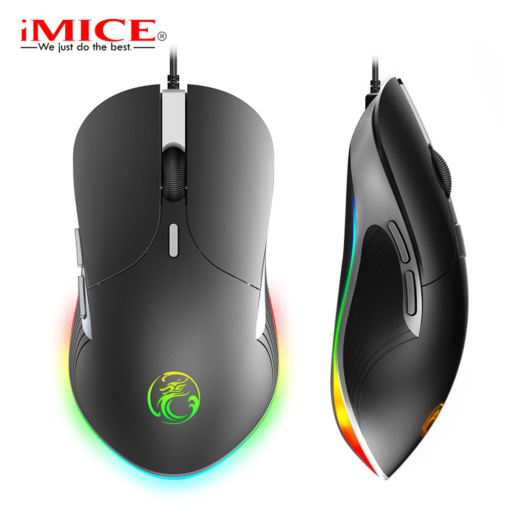 IMICE X6 Hoge configuratie USB Wired Gaming Mouse Computer Gamer 6400 DPI Optische Muizen voor Laptop PC Muis Spel 6 led licht