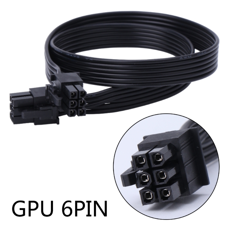 6Pin PCIe Extension Power Cable 6Pin Male to Male 6Pins PCIe Power Extension Adapter Cord