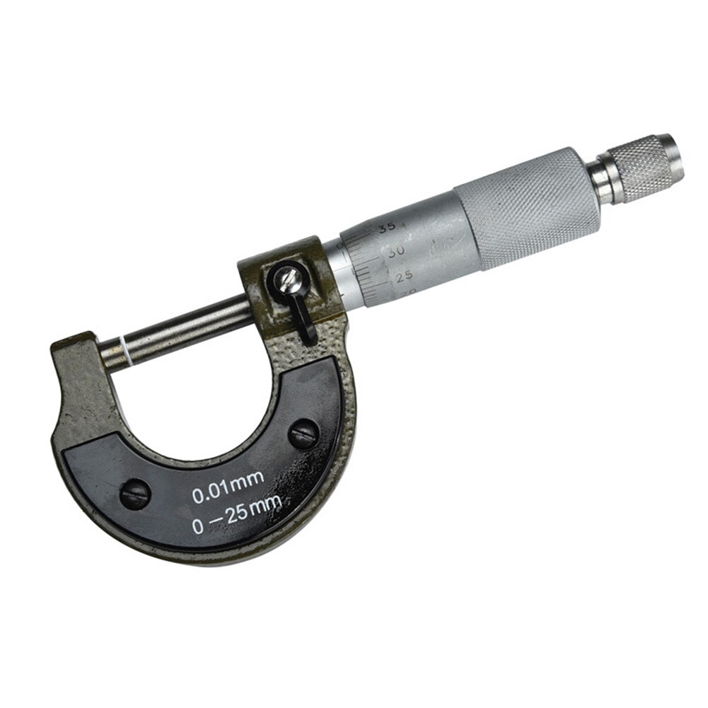 0-25Mm Draagbare Remklauw Buiten Carbon Staal Externe Micrometer Metrische Nauwkeurige Ingenieur Meetinstrument