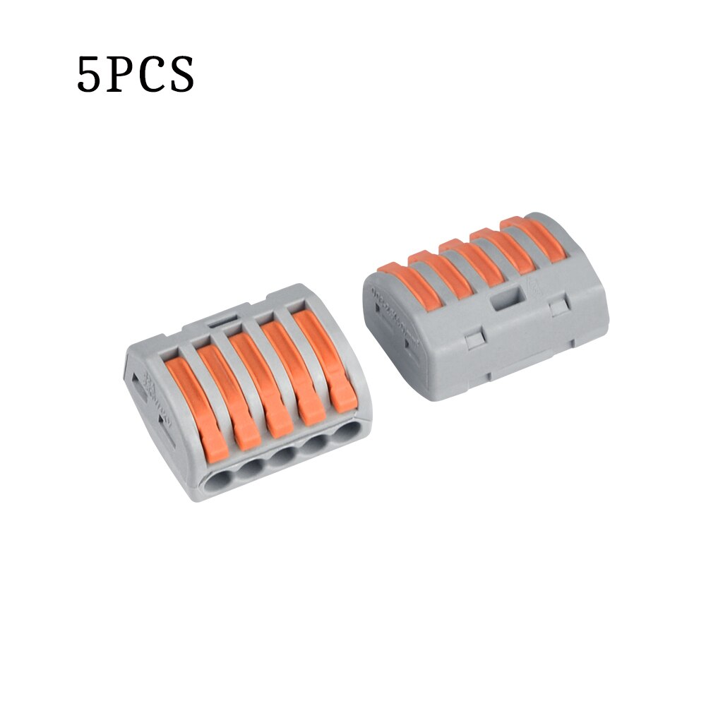Elektrische Kabel Draad Connector Terminal Blok Universele Snelle Terminal Bedrading Kabel Connectoren Voor Kabelverbinding: 5 Ways