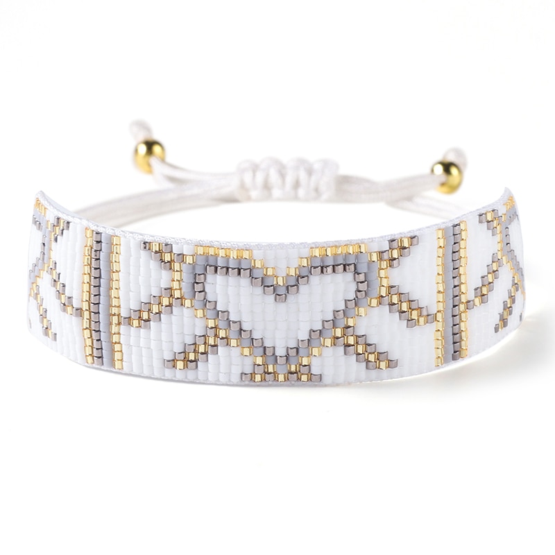 Bluestar boho dame miyuki kralenarmbanden vrouwen ster bangle sieraden handgemaakte gevlochten hart miyuki kralenarmbanden