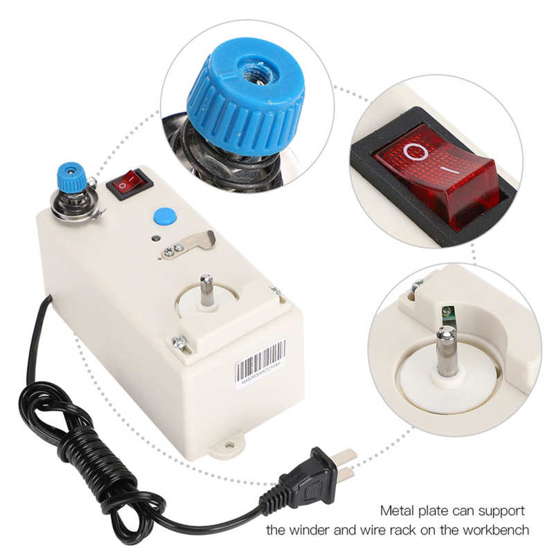 Portable Automatic Smart Sewing Electronic Thread Winder Bobbin Thread Winding Machine US PLUG 110‑240V Sewing Machine