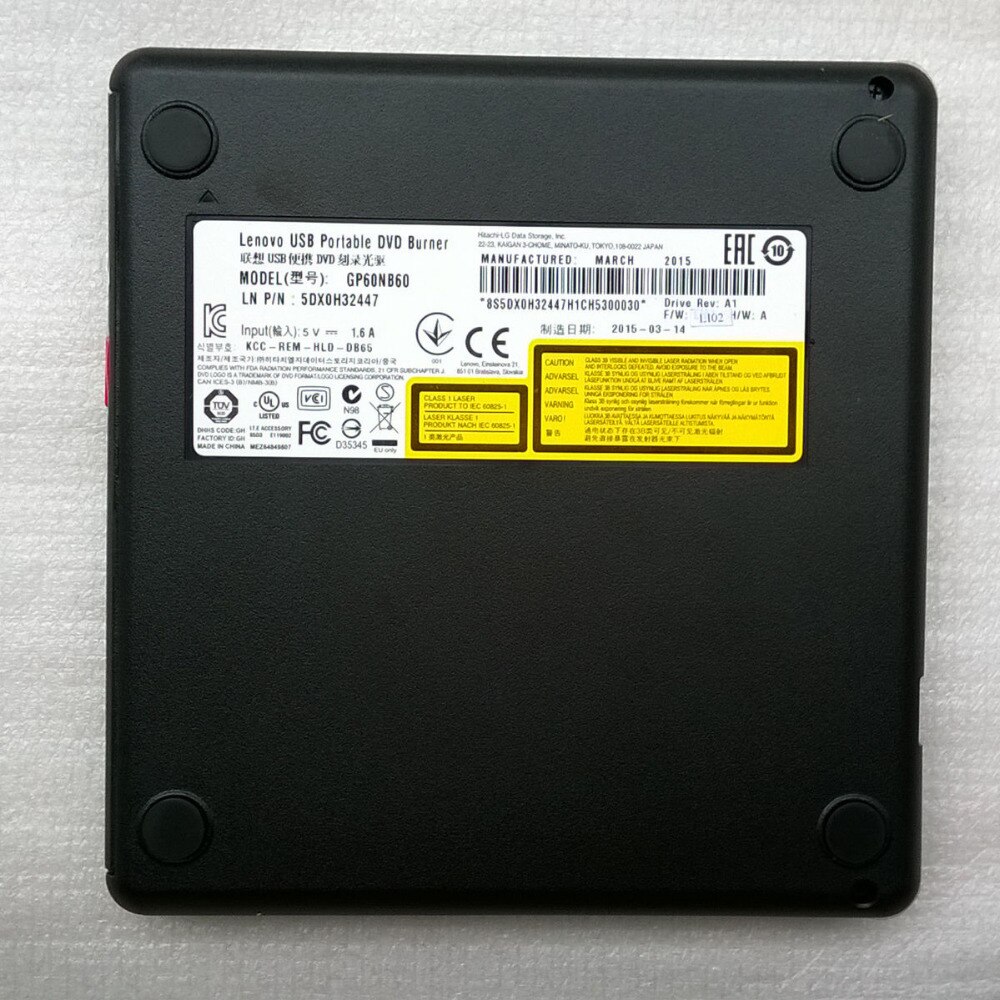 Original USB Portable DVD Burner GP60NB60 ,P/N 5DX0H32447