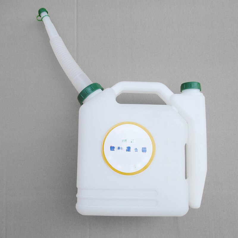 5 liters olje bensin drivstoff blande flaske tank 2 takts olje blande flaske 20:1 ~ 50:1 for trimmer motorsag gressklipper deler holdbare