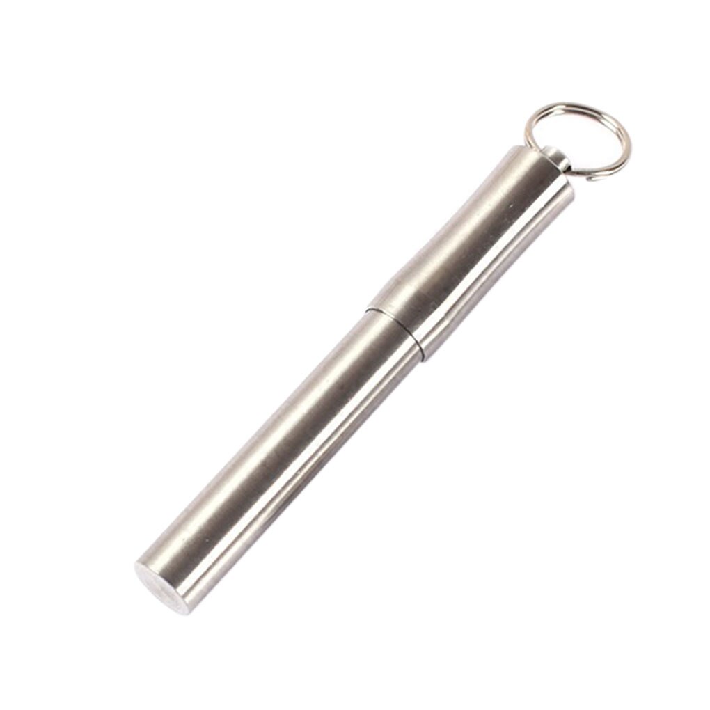 Stainless Steel Waterproof Portable Toothpick Holder Travel Toothpick Storage Tube Titanium Alloy Toothpicks: NO.1