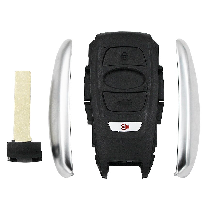 Remote Car Key Case Fob 4 Buttons for Subaru Legacy Outback Forester BRZ Impreza XV Crosstrek WRX STI with small key blade