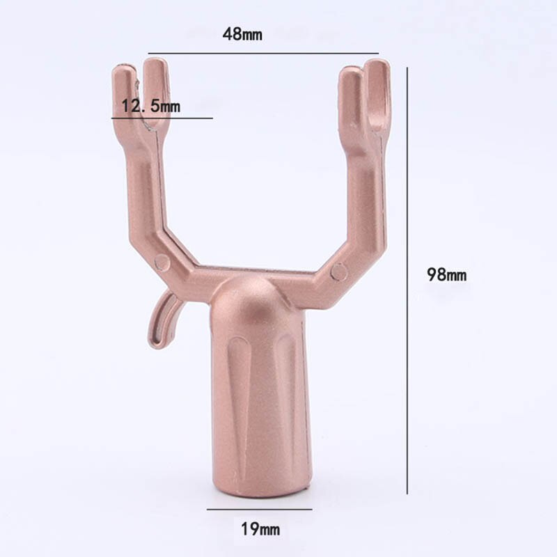 Aluminiumslegering klesgaffel støtte klesstativ, kleslufting gaffel, tørke klesdeler hjemmetilbehør: Rose gull