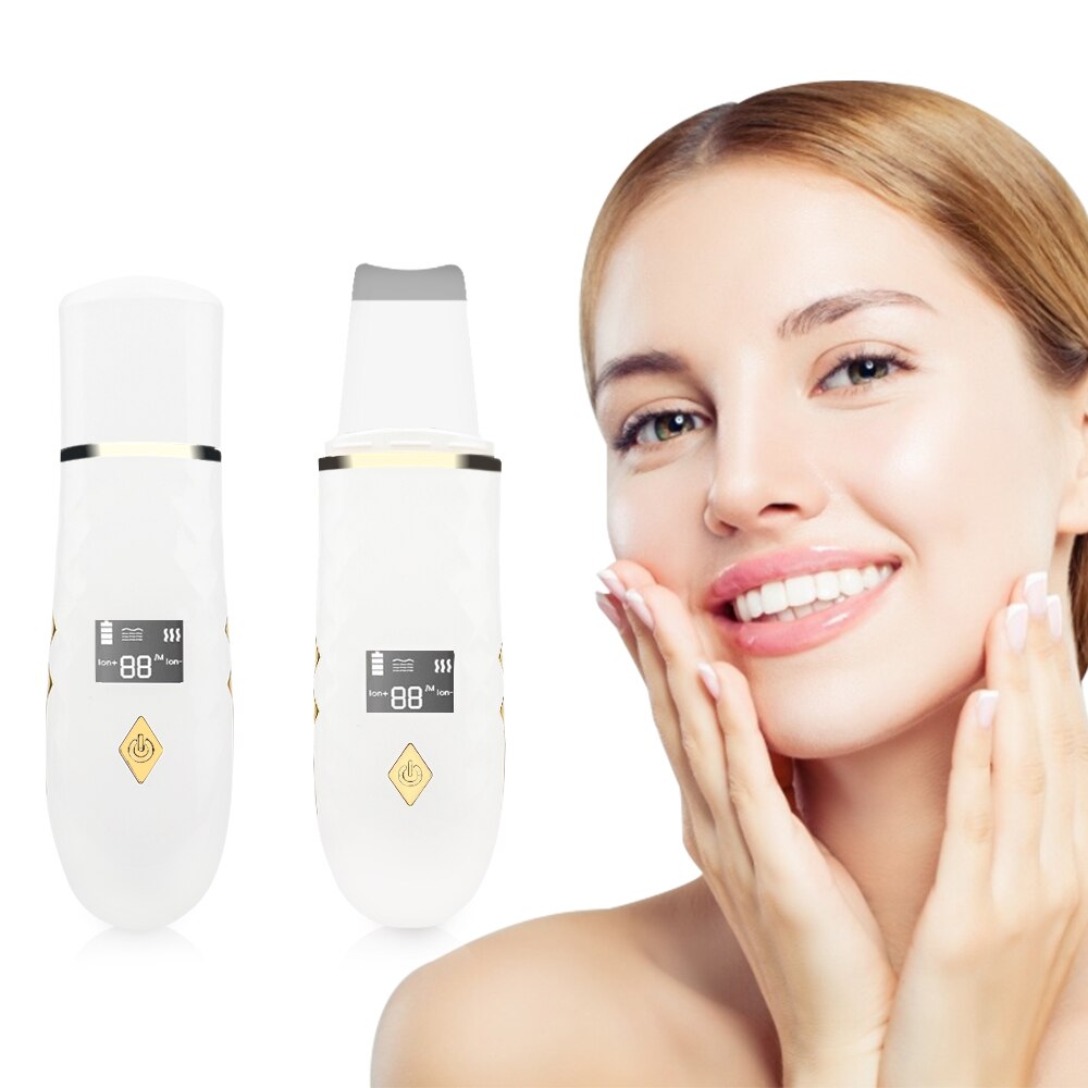 Espátula ultrasónica para limpieza Facial, Extractor de espinillas, herramienta de limpieza Facial,